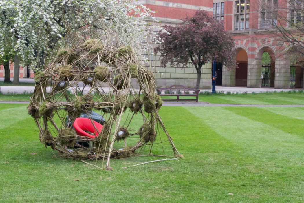 Peter Batchelor + Ian Bilson - Beyond, dome installation on lawn