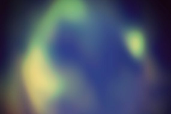 Awakener - The noises within, blurry purple and green shape