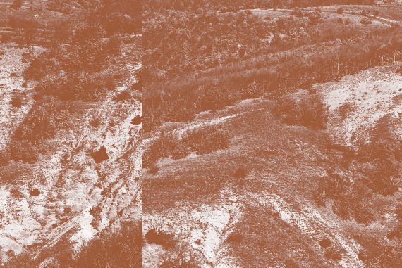 John Chantler - Which Way To Leave?, photos of dry ravines from high above