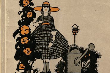 Matthew Revert - An Insect On The Other Side..., old-fashioned drawing of a woman gardening