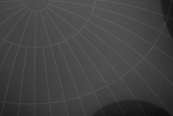 Stephan Mathieu - RADIANCE XI- MUSIC WITH MAGNETIC STRINGS, geometric lines on a grey background.